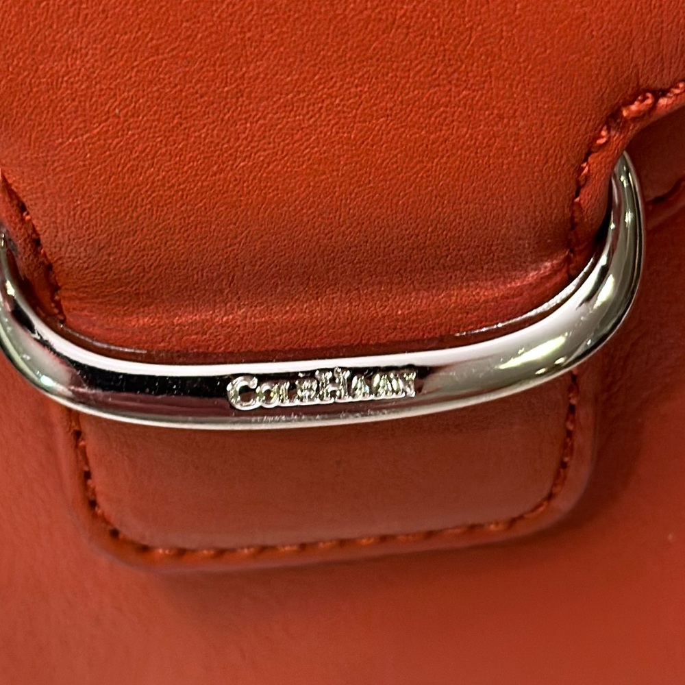 COLE HAAN vintage orange shoulder bag - Picture 2 of 8